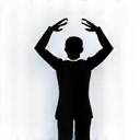 Icona di una persona serena o un simbolo di equilibrio che rappresenta il benessere.