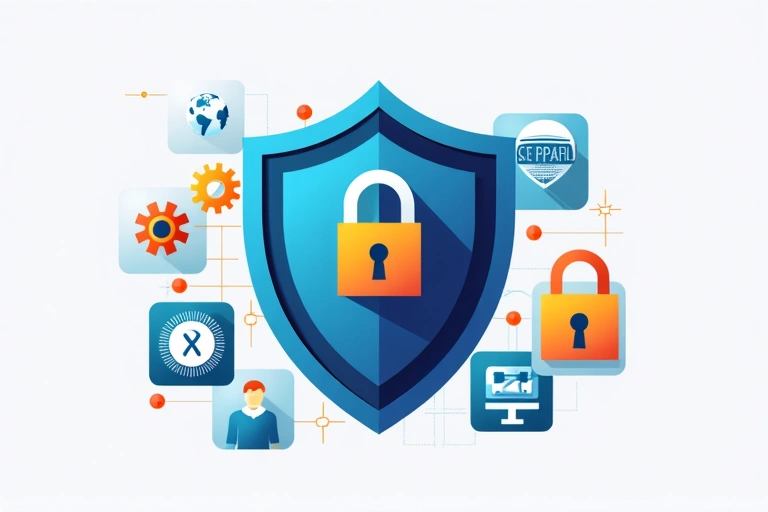 Rappresentazione della sicurezza dei dati e della privacy online