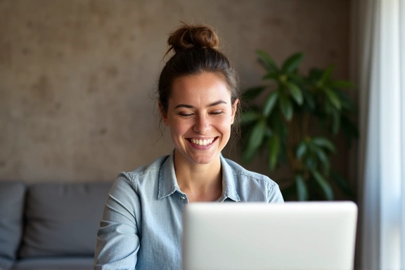 Donna che fa una videochiamata per consulenza nutrizionale